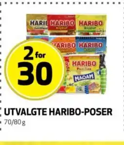 Bunnpris Utvalgte Haribo-poser tilbud