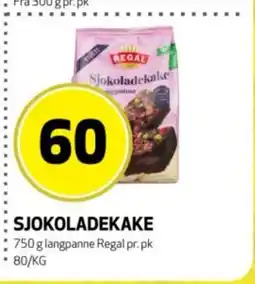 Bunnpris Regal Sjokoladekake tilbud
