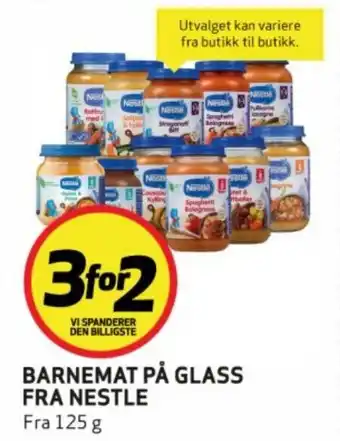 Bunnpris Barnemat på glass fra Nestle tilbud