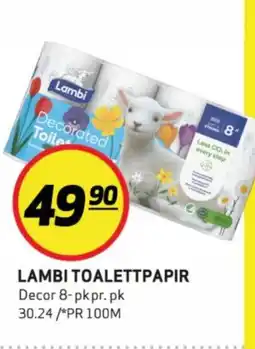 Bunnpris Decor Lambi toalettpapir tilbud