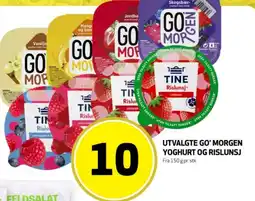Bunnpris Utvalgte go' morgen yoghurt og rislunsj tilbud