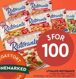 Coop Mega Utvalgte ristorant tilbud