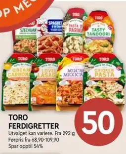 Coop Mega Toro ferdigretter tilbud
