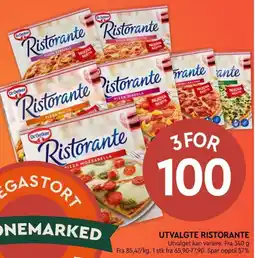 Coop Mega Utvalgte ristorante tilbud