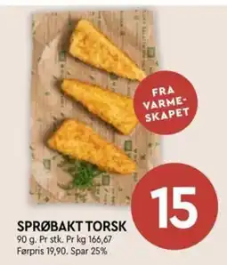 Coop Mega Sprøbakt torsk tilbud