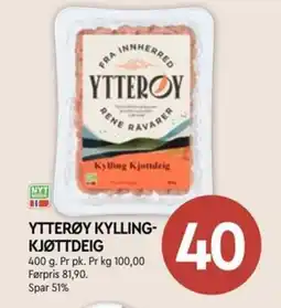 Coop Mega Ytterøy kylling- kjøttdeig tilbud