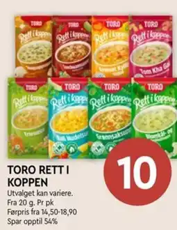 Coop Mega Toro retti koppen tilbud