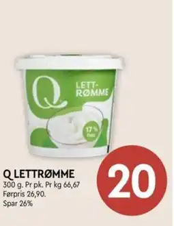 Coop Mega Q lettrømme tilbud