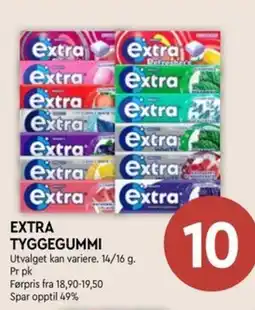 Coop Mega Extra tyggegummi tilbud