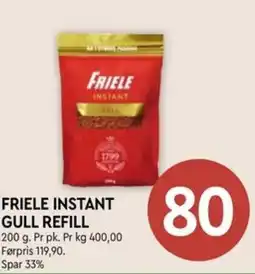 Coop Mega Friele instant gull refill tilbud