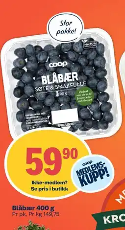 Coop Mega Blåbær tilbud