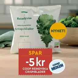 Coop Mega Coop reindyrka crispiblader tilbud