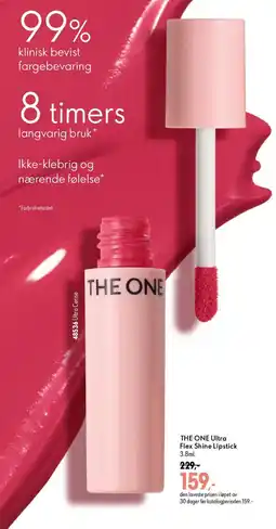 Oriflame THE ONE Ultra Flex Shine Lipstick tilbud