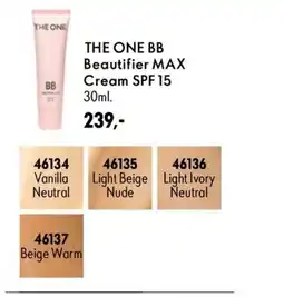 Oriflame THE ONE BB Beautifier MAX Cream SPF 15 tilbud