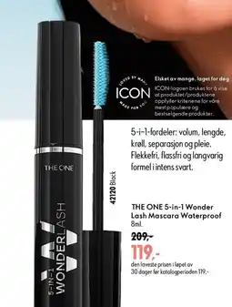 Oriflame THE ONE 5-in-1 Wonder Lash Mascara Waterproof tilbud