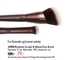 Oriflame Radiant Sculpt & Blend Duo Brush tilbud