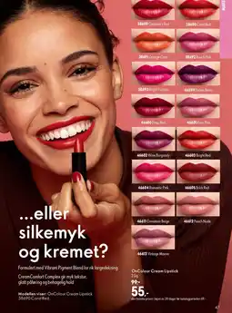 Oriflame OnColour Cream Lipstick tilbud