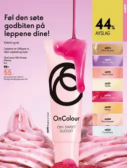 Oriflame OnColour Oh! Sweet Glossy tilbud