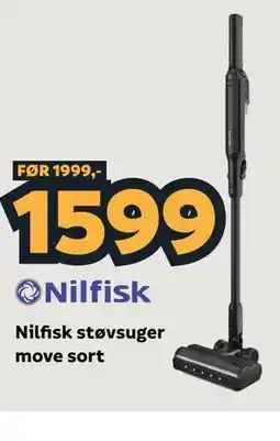 Megaflis Nilfisk støvsuger move sort tilbud