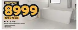 Megaflis Celeste Taranto badekar høyre/venstre tilbud