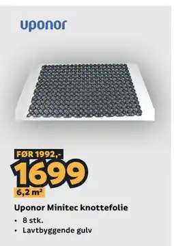 Megaflis Uponor Minitec knottefolie tilbud
