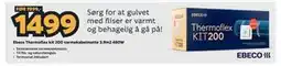 Megaflis Ebeco Thermoflex kit 200 varmekabelmatte 3.9m2 480W tilbud