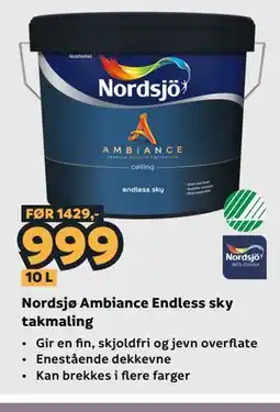 Megaflis Nordsjø Ambiance Endless sky takmaling tilbud