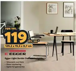 Megaflis Egger Light Berdal Oak laminatgulv tilbud