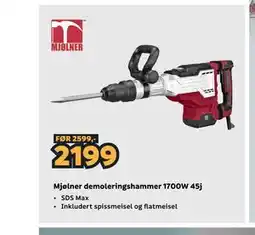 Megaflis Mjølner demoleringshammer 1700W 45j tilbud