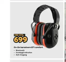 Megaflis Ox-On hørselvern BT1 comfort tilbud