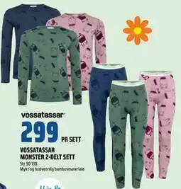 Coop Obs VOSSATASSAR MONSTER 2-DELT SETT tilbud
