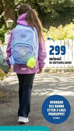 Coop Obs OKIDOKI ÅS SOFTSHELLJAKKE tilbud