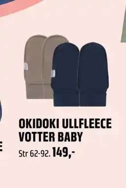 Coop Obs OKIDOKI ULLFLEECE VOTTER BABY tilbud