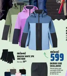 Coop Obs OKIDOKI EIDE SKALLJAKKE tilbud