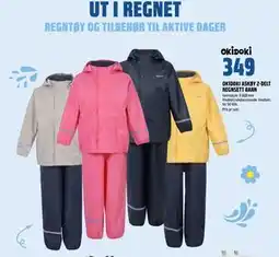 Coop Obs OKIDOKI ASKØY 2-DELT REGNSETT BARN tilbud