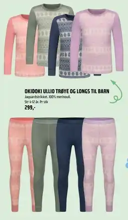 Coop Obs OKIDOKI ULL TRØYE OG LONGS TIL BARN tilbud
