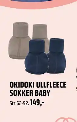 Coop Obs OKIDOKI ULLFLEECE SOKKER BABY tilbud