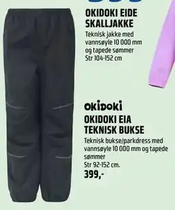 Coop Obs OKIDOKI EIA TEKNISK BUKSE tilbud