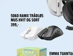 Coop Obs 5060 RAMX TRÅDLØS MUS HVIT OG SORT tilbud