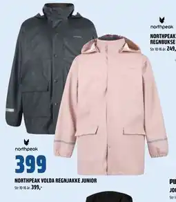 Coop Obs NORTHPEAK VOLDA REGNJAKKE JUNIOR tilbud
