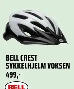 Coop Obs BELL CREST SYKKELHJELM VOKSEN tilbud