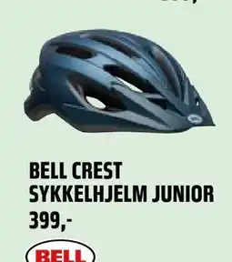 Coop Obs BELL CREST SYKKELHJELM JUNIOR tilbud