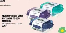 Coop Obs SISTEMA LUNCH STACK RECTANGLE TO GO MATBOKS tilbud