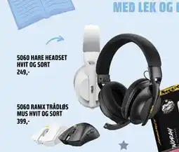 Coop Obs 5060 HARE HEADSET HVIT OG SORT tilbud