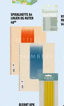 Coop Obs SPIRALHEFTE A4 LINJER OG RUTER tilbud