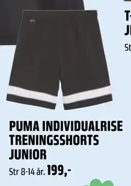 Coop Obs PUMA INDIVIDUALRISE TRENINGSSHORTS JUNIOR tilbud