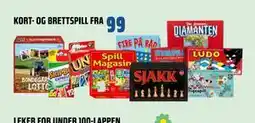 Coop Obs KORT- OG BRETTSPILL tilbud