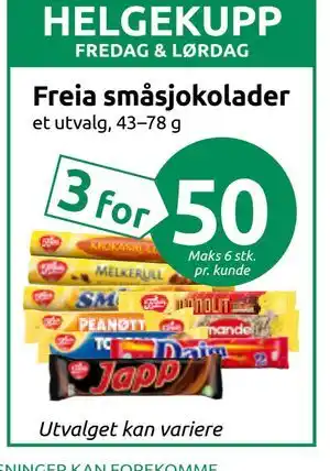 Freia småsjokolader