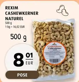 Scandinavian Park REXIM CASHEWKERNER NATUREL, EUR 8.01 tilbud