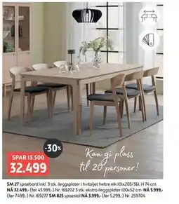 Bohus SM 27 spisebord tilbud